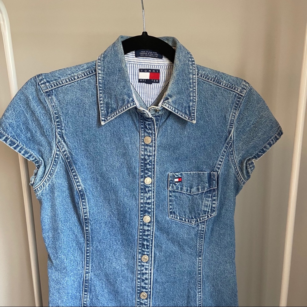 VINTAGE Tommy Hilfiger denim dress - Picture 2 of 4